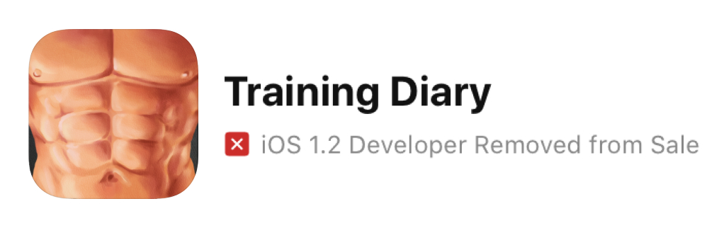 TrainingDiary app icon